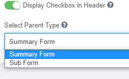 Checkbox Header Checkbox Header