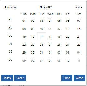 Date/Time Date/Time