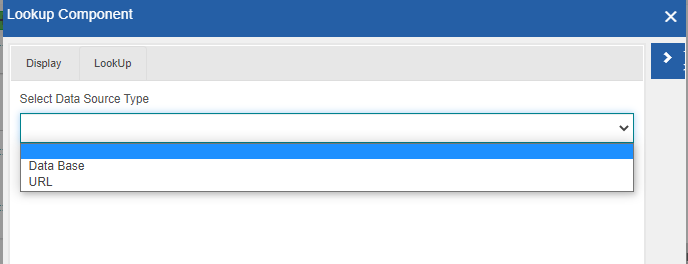 Selecting Data source for the lookup Selecting Data source for the lookup