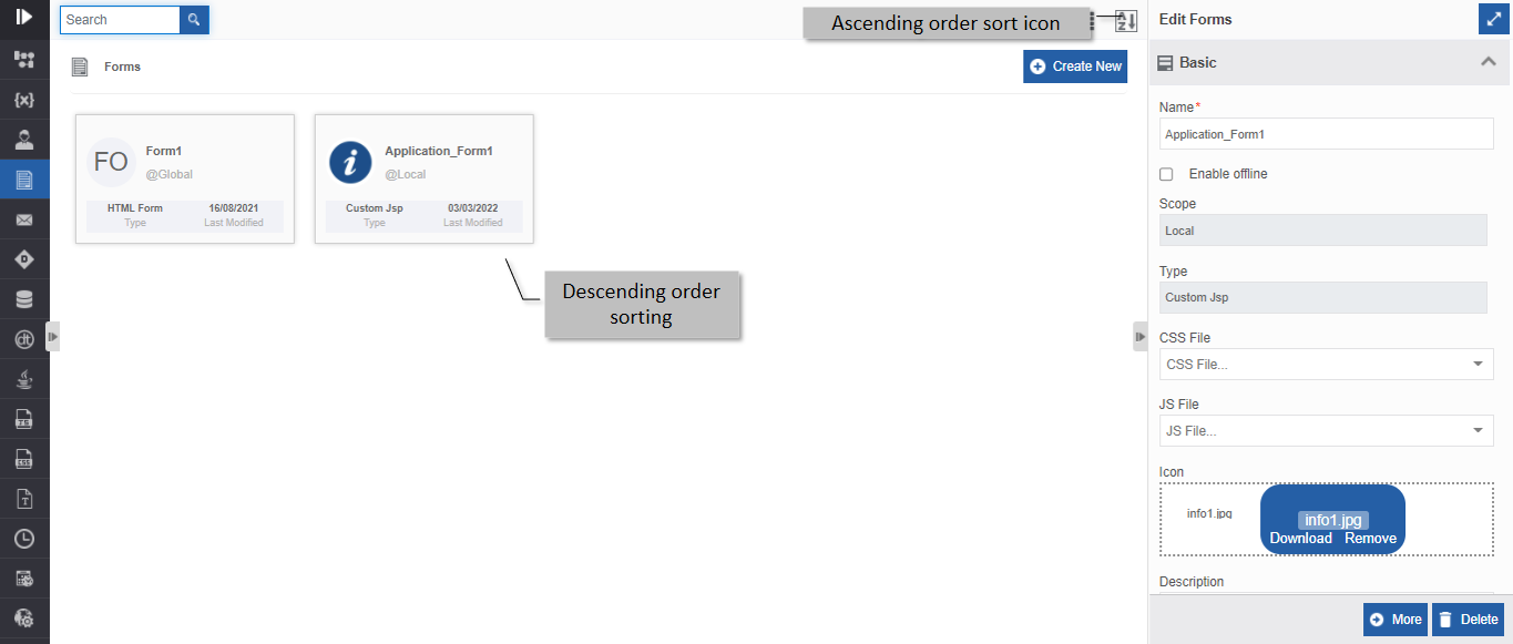 Descending order display Descending order display