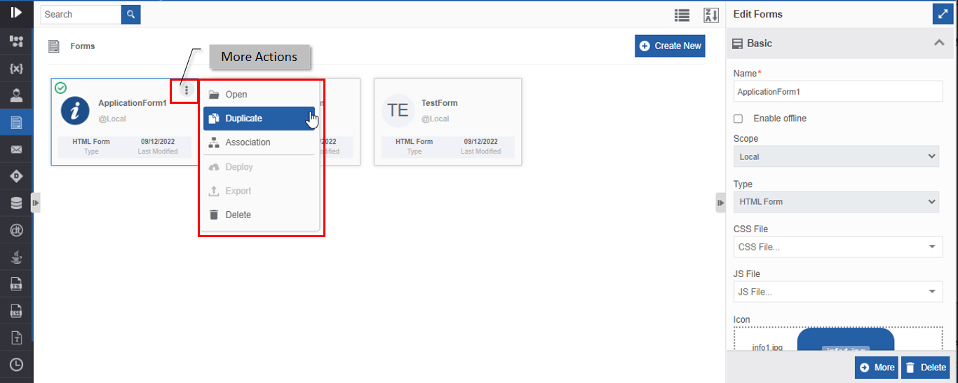 Duplicating Form Duplicating Form