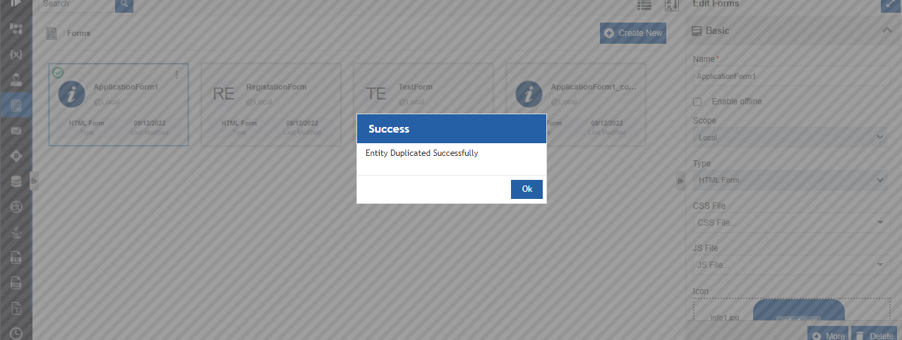 Duplicate success message Duplicate success message