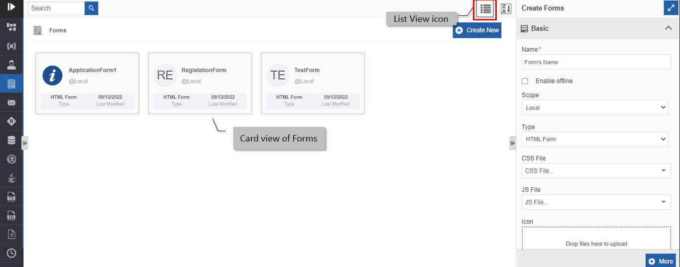 Card view Card view