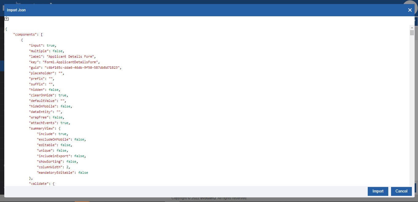 Downloaded JSON file Downloaded JSON file