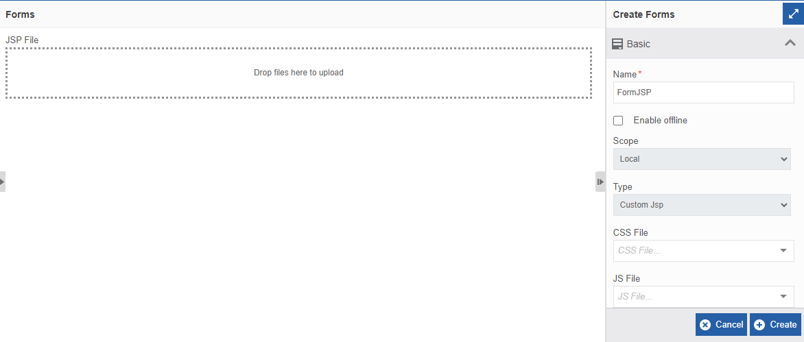 Uploading Custom JSP file Uploading Custom JSP file