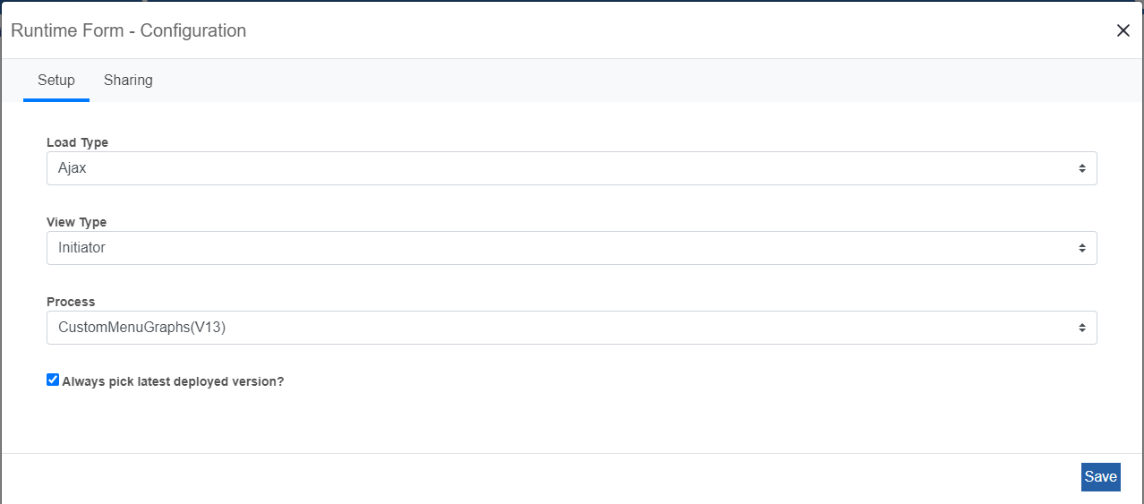 Runtime Form Configuration Runtime Form Configuration