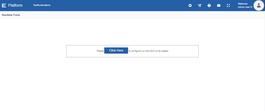Runtime Form page Runtime Form page