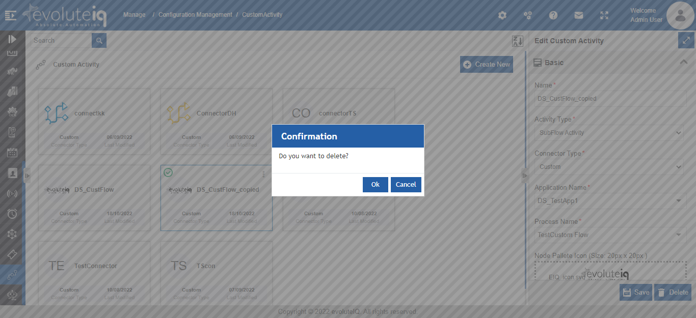 SAML Delete confirmation SAML Delete confirmation