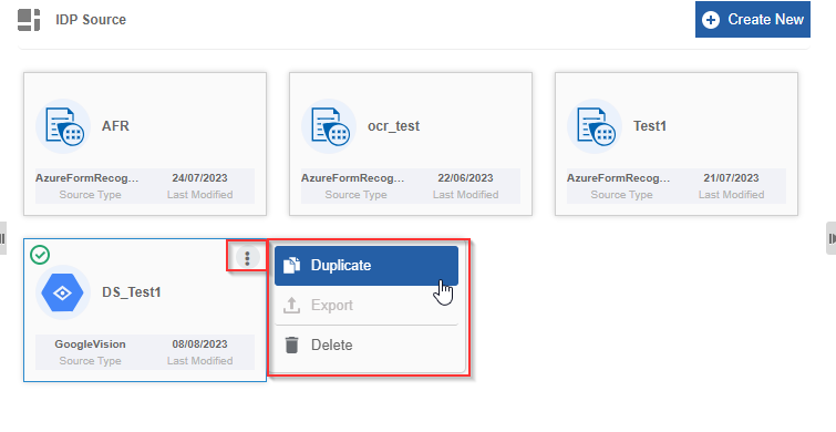 Duplicating the IDP Source Duplicating the IDP Source