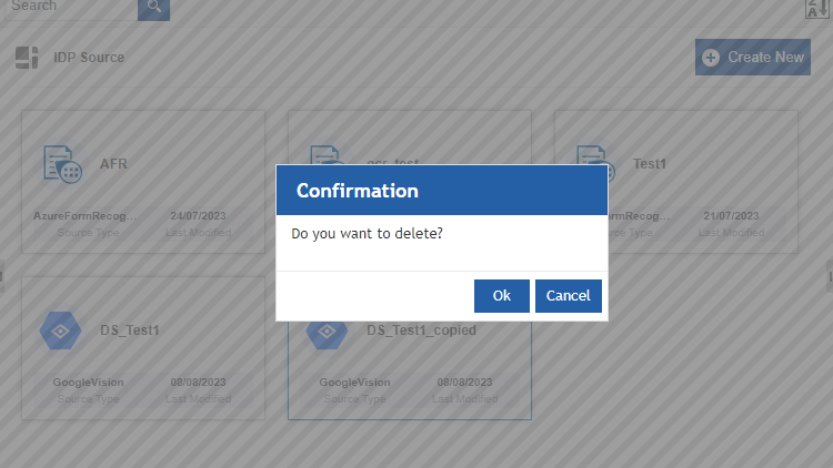 IDP Source Delete confirmation IDP Source Delete confirmation
