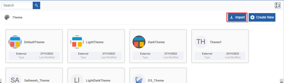 Import Theme Import Theme