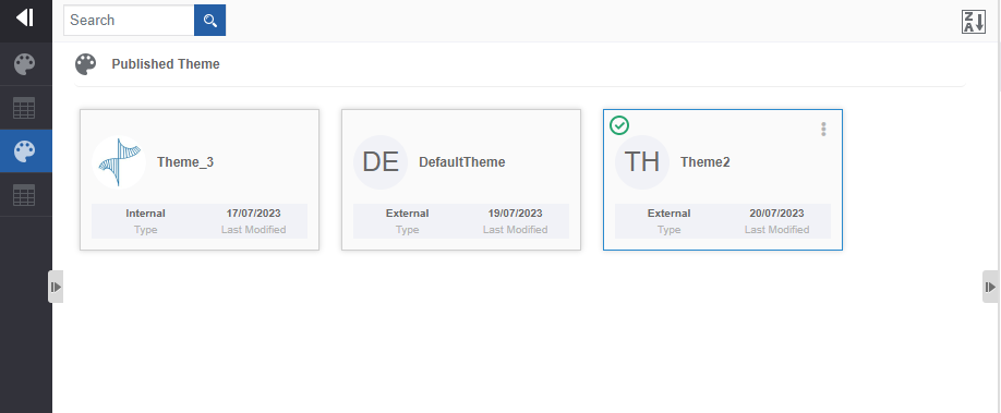 Published themes Published themes
