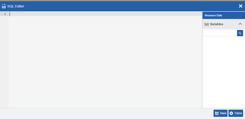 SQL Editor for entering SQL queries SQL Editor for entering SQL queries