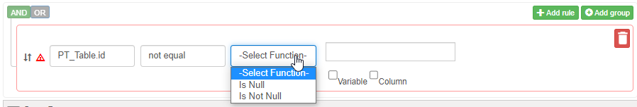 Select Function Select Function