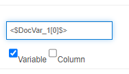 Variable checkbox Variable checkbox