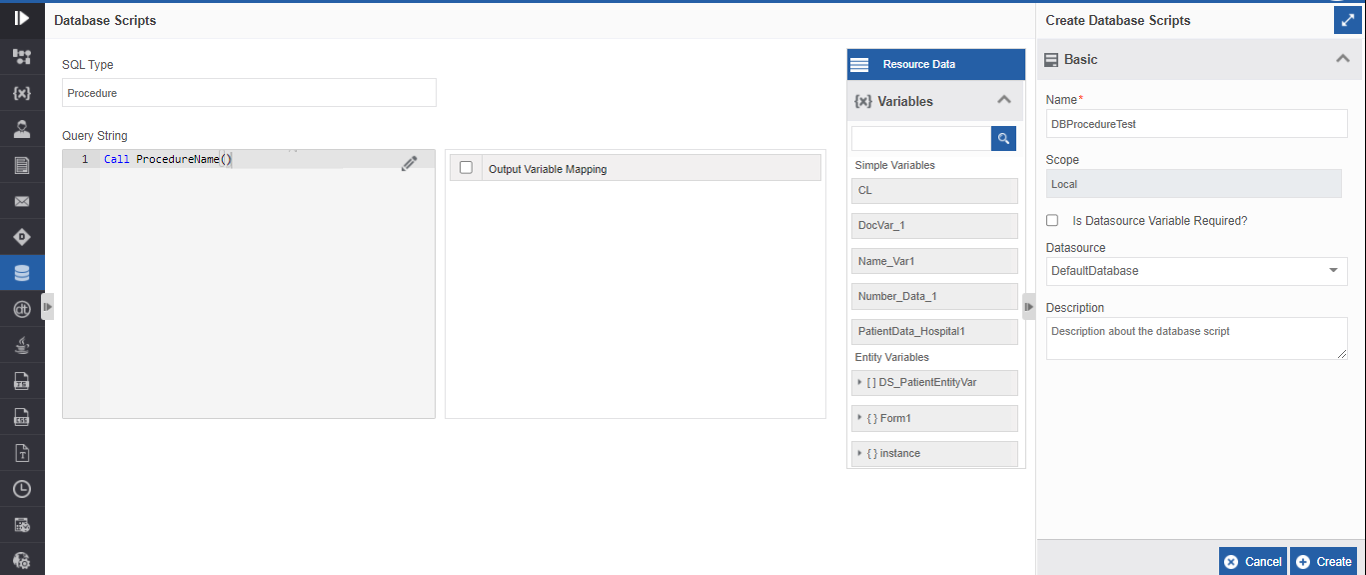 Configuring SQL Procedure Configuring SQL Procedure