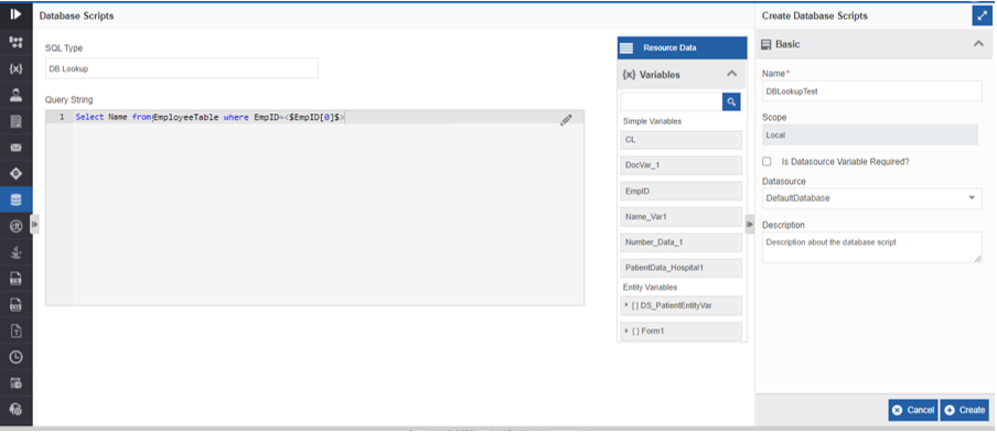 Configuring DB Lookup Configuring DB Lookup