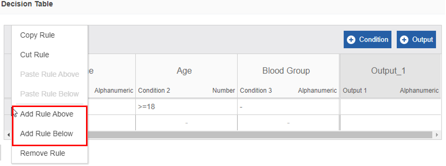 More Rule Options More Rule Options