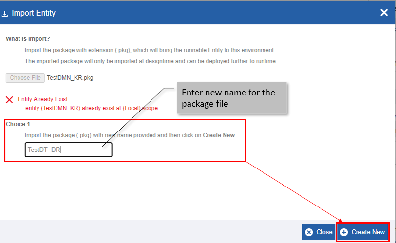 Renaming and creating a new package file Renaming and creating a new package file