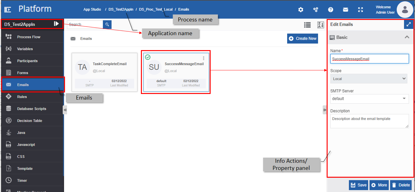 Email entity and details Email entity and details