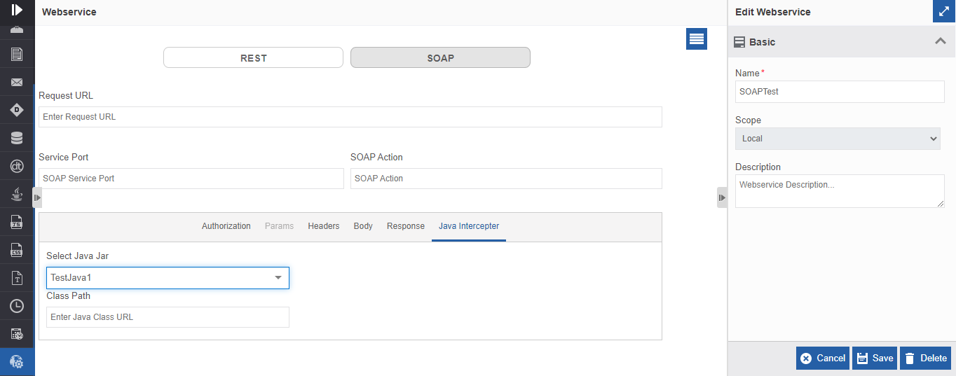 Webservices - Java Intercepter Webservices - Java Intercepter