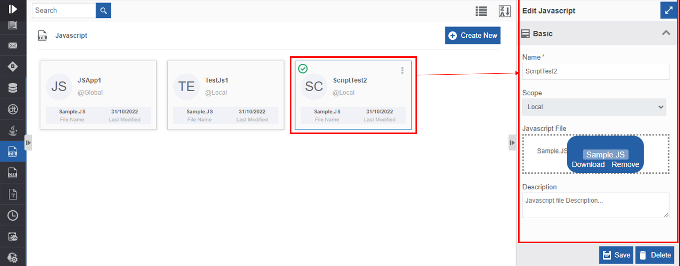 Viewing and editing JavaScript Viewing and editing JavaScript