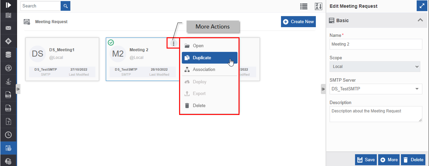 Duplicating meeting request Duplicating meeting request