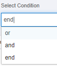 Select Condition Select Condition
