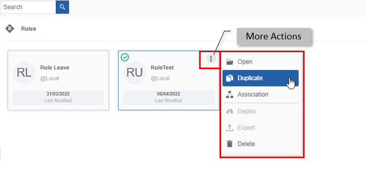 Duplicating rule Duplicating rule