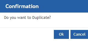 Duplicate confirmation Duplicate confirmation