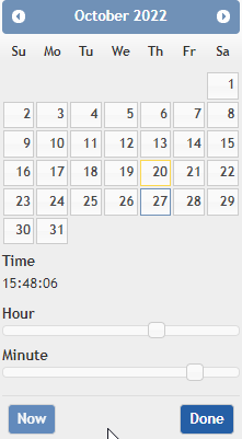 Date picker Date picker