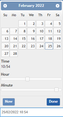 Date picker Date picker