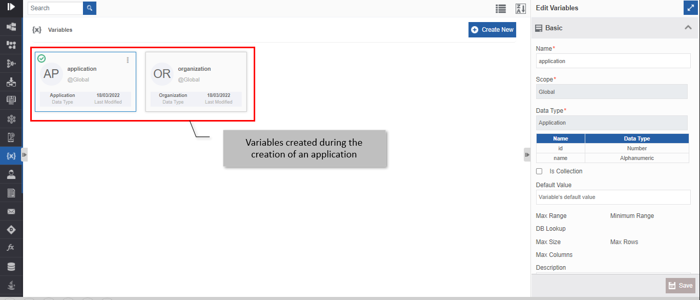 Application level Variables Application level Variables