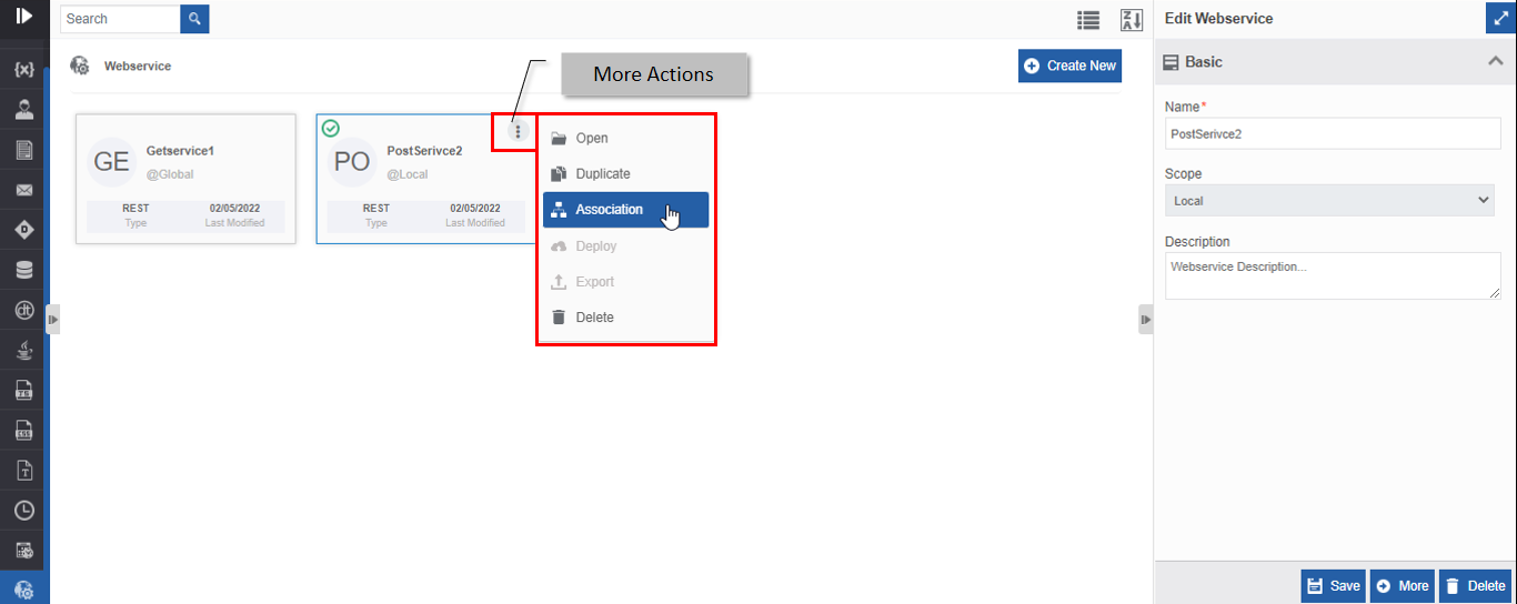 Viewing associations Viewing associations
