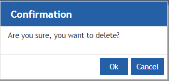 Delete Confirmation Delete Confirmation