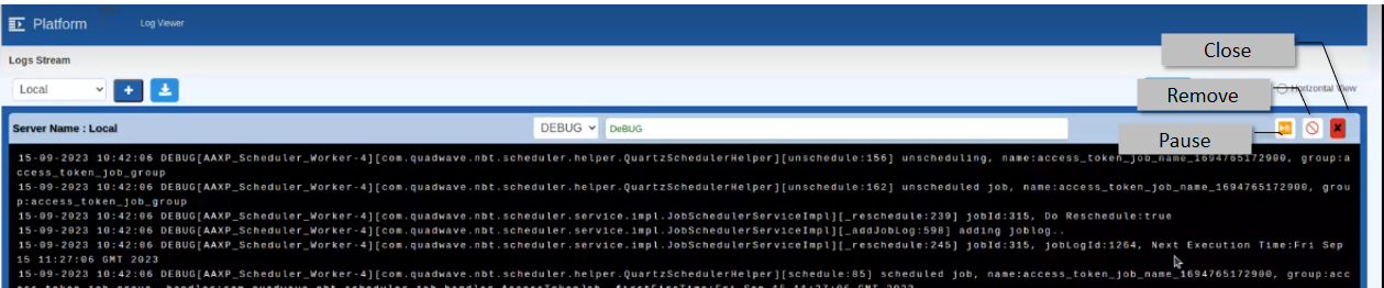 Terminal actions Terminal actions