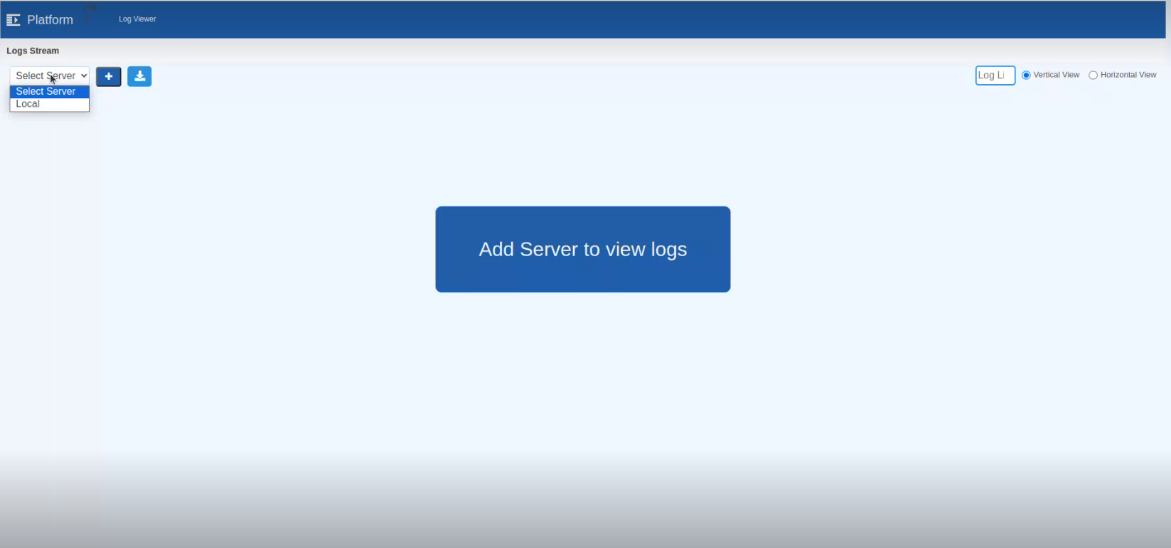 Log Viewer page Log Viewer page