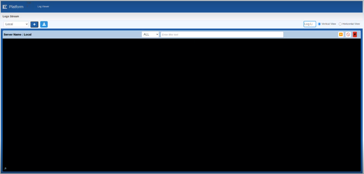 Log terminal Log terminal
