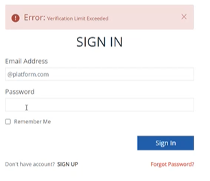 Error message Error message