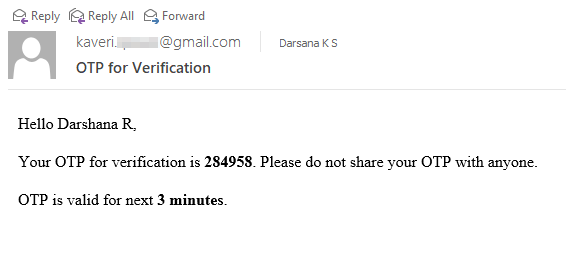 OTP Verification OTP Verification