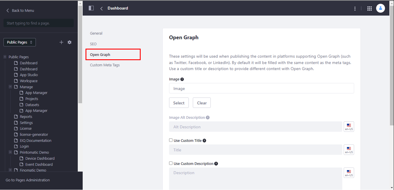 Open Graph details Open Graph details