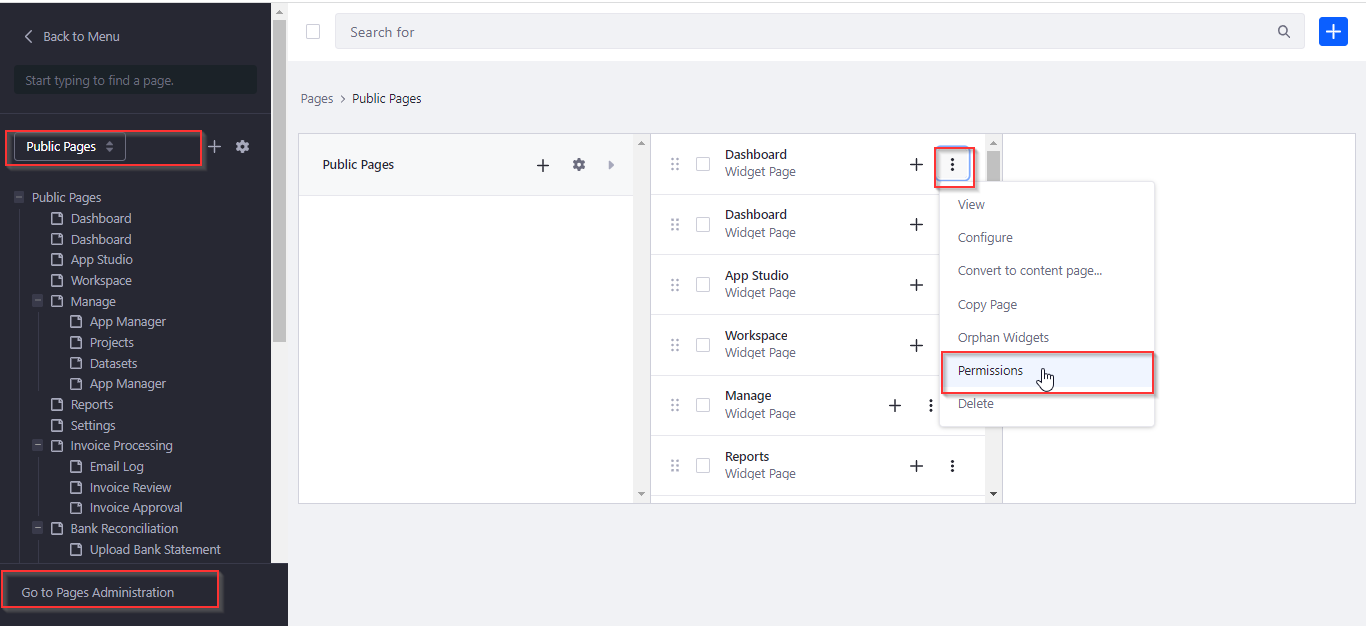 Page permissions1 Page permissions1