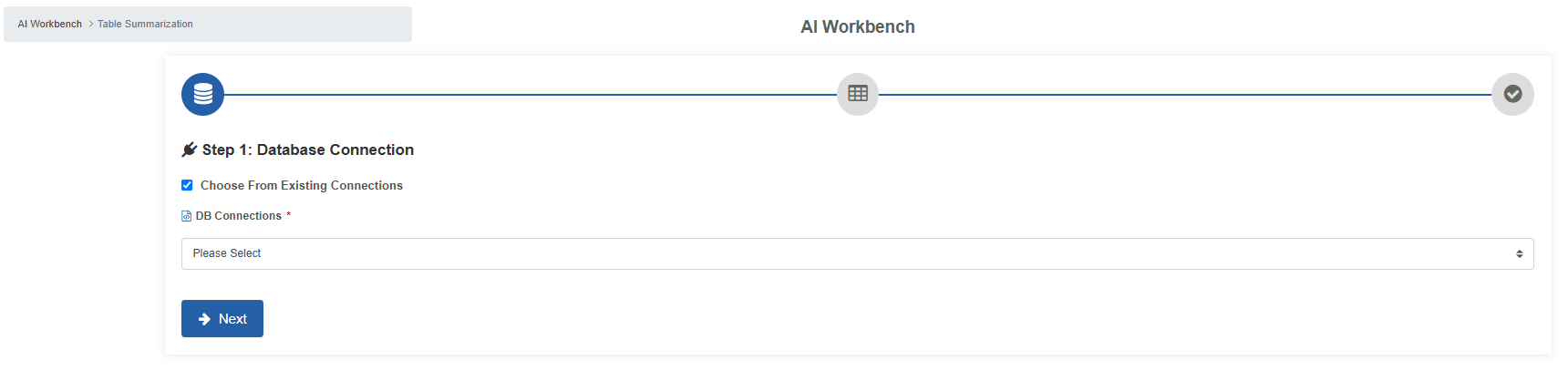 Step 1: Database Connection Step 1: Database Connection