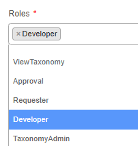 Selecting Roles Selecting Roles