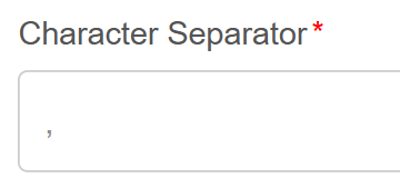 Character Separator Character Separator