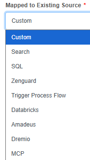 Mapped to Existing Source Mapped to Existing Source