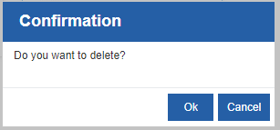Delete Confirmation Delete Confirmation