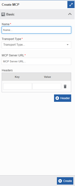 Creating new MCP configuration Creating new MCP configuration