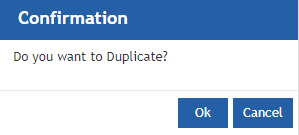 Duplicate confirmation Duplicate confirmation