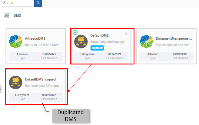 The duplicated DMS AThe duplicated DMSlttext